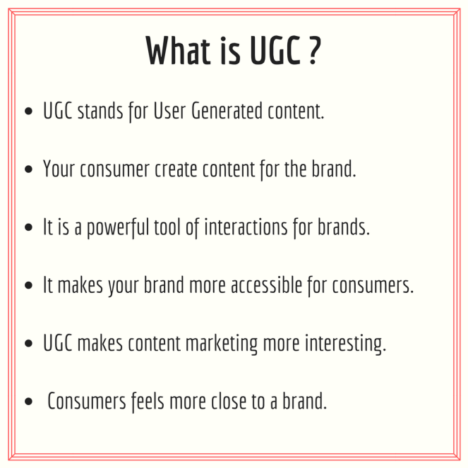 What is User Generated content